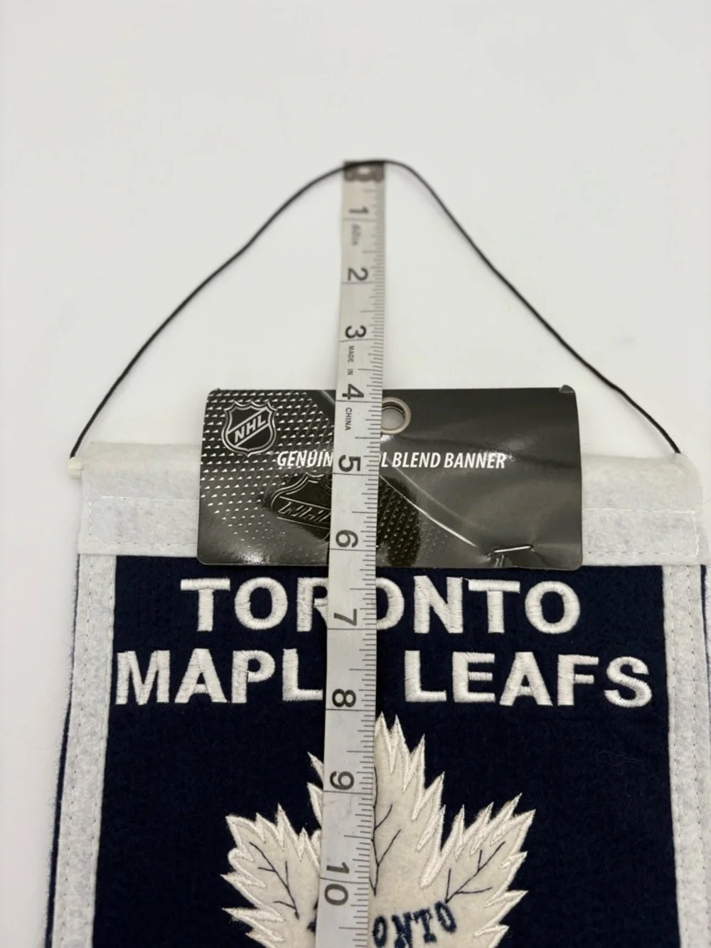 NHL Toronto Maple Leafs Wool Blend Logo Banner - Navy & White